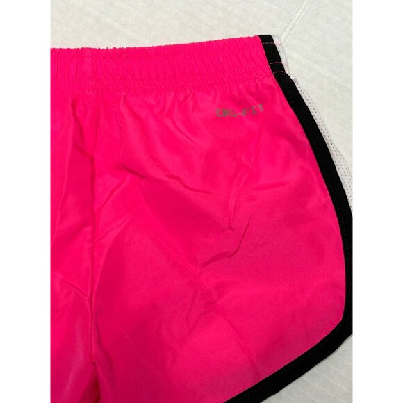 Nike Toddler Girl 3T Elastic Waist Dri Fit Built in Brief Racer Shorts Pink New - Picture 6 of 9